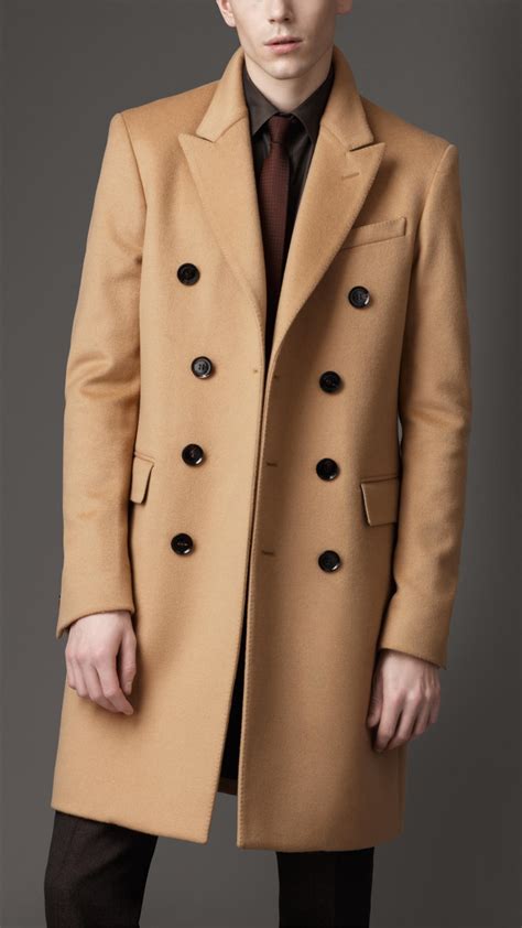 burberry felted wool topcoat.